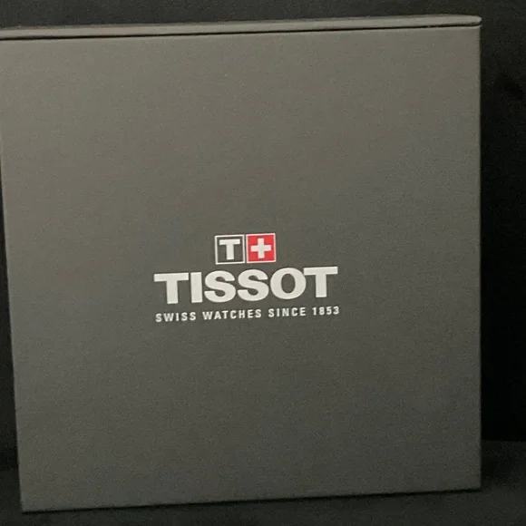 Tissot Men's Black and Blue Chronograph Watch